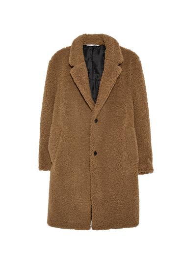 FAUX SHEARLING COAT