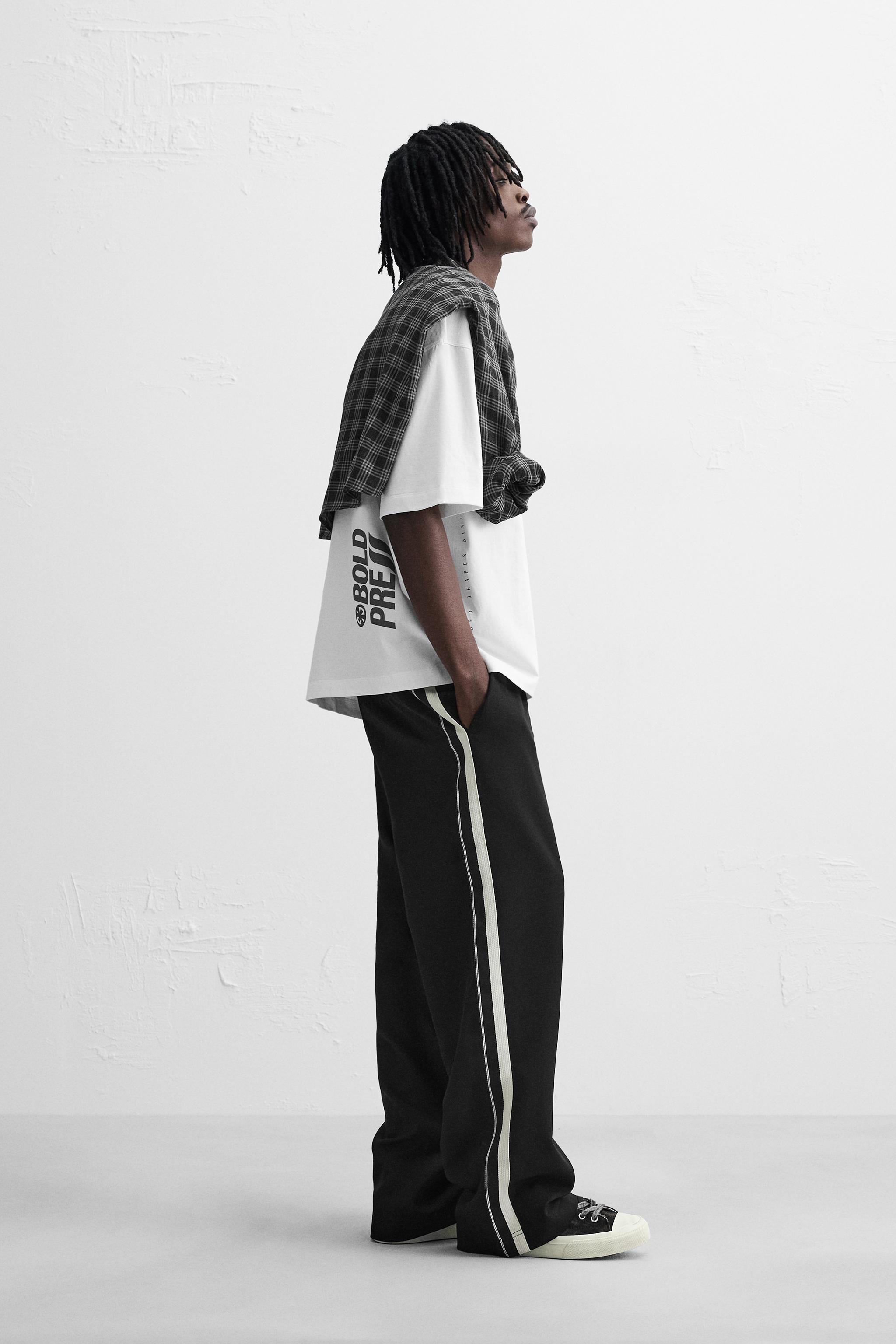 スペイン発送 ZARA コンビネーションプリントTシャツ 今季新作！ org.jpg