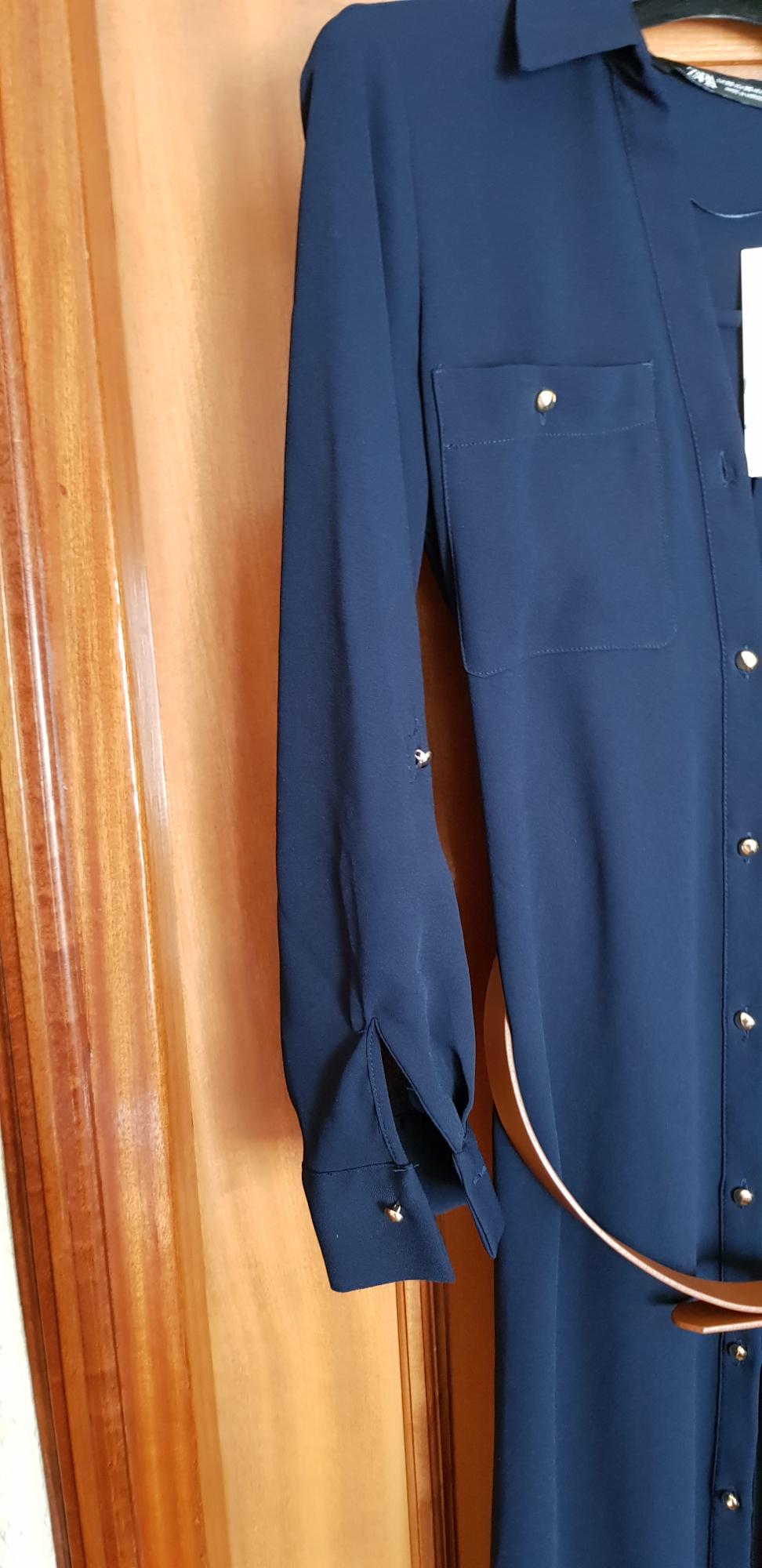 SHIRT DRESS WITH BELT - Image 4