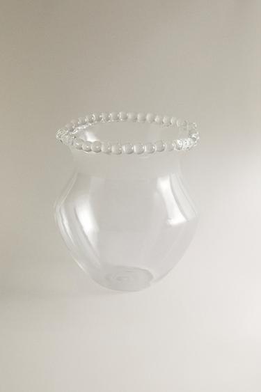 VASO VETRO BOLLE - Trasparente di Zara