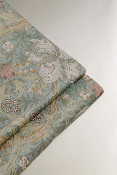 DRAP DE DESSUS SATIN DE COTON MORRIS & CO. - Vert de Zara - Image 3