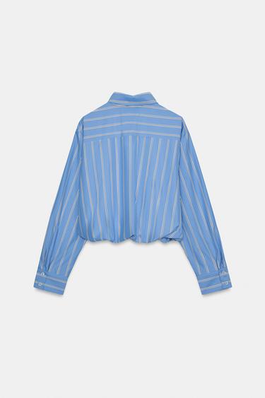 GLOBE STRIPED SHIRT - Blue/White by Zara - Image 7