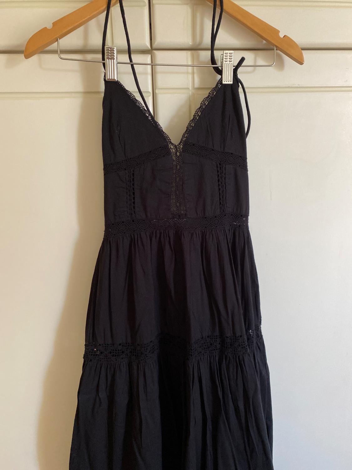 MIDI DRESS WITH LACE TRIM - Image 3