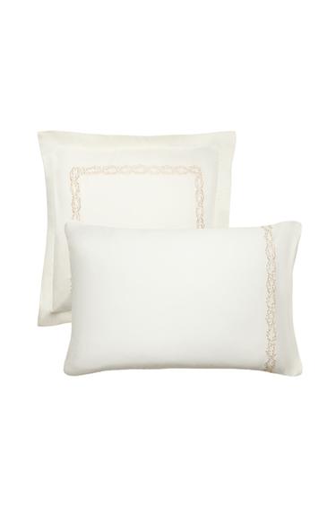 EMBROIDERED SATEEN PILLOWCASE - Cava by Zara