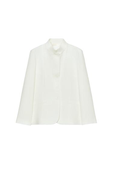 ZW COLLECTION 100% LINEN BLAZER - White by Zara