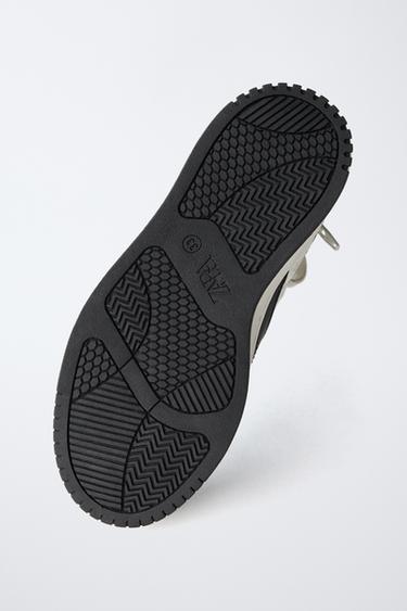 BASKETS MONTANTES DE SPORT CONTRASTE - Gris de Zara - Image 6