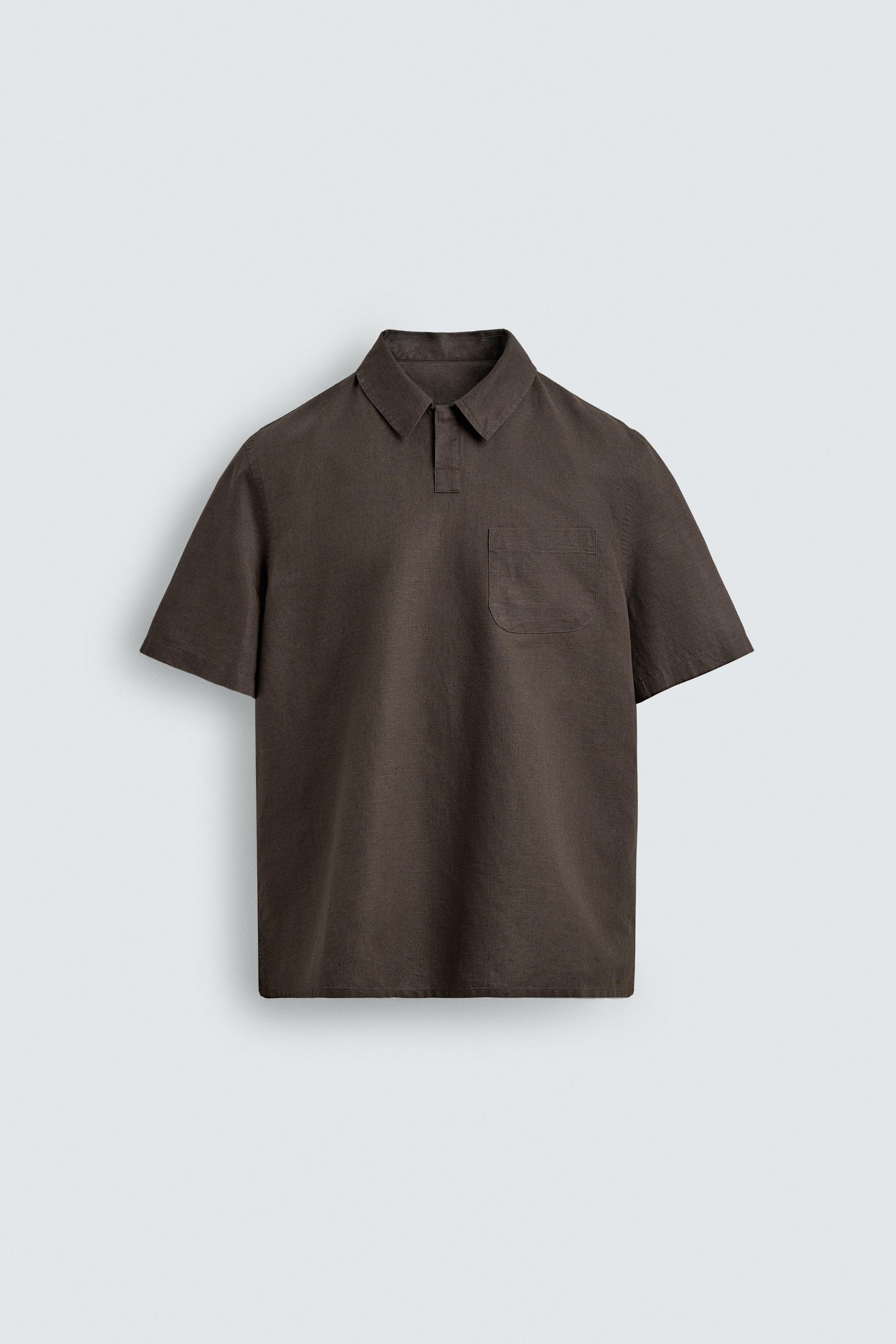 REGULAR FIT HEMP COTTON BLEND POLO