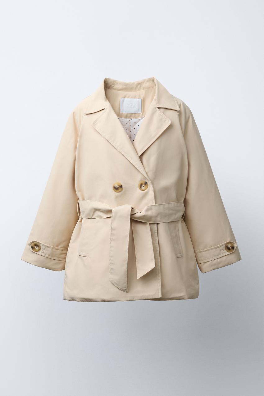 QUILTED BELTED TRENCH COAT - Beige | ZARA United States
