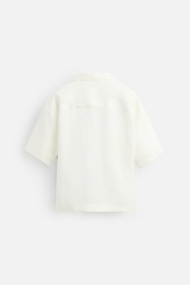 CHEMISE 100 % LIN LAZADA - Blanc cassé de Zara - Image 6