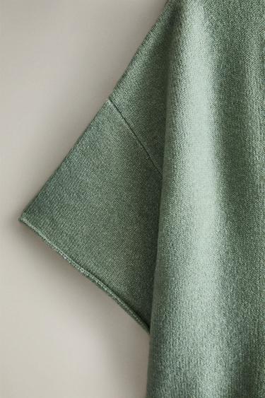 CARDIGAN EN MAILLE - Vert de Zara - Image 2