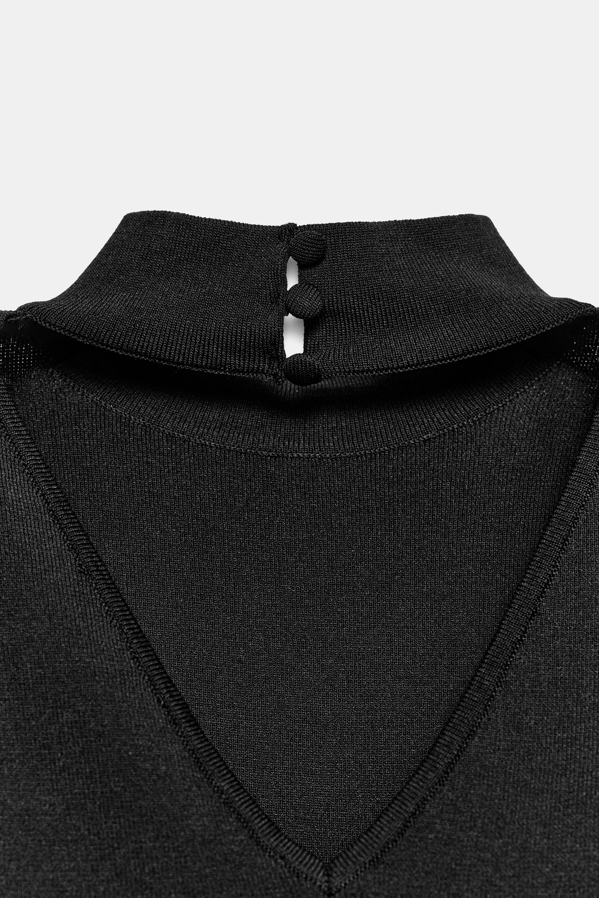 Женские свитеры Zara OPEN BACK KNIT TOP — фото 7