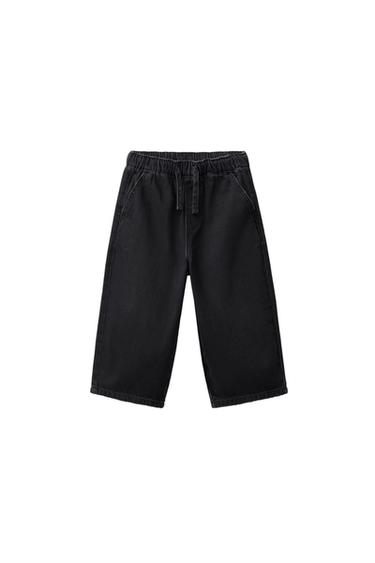 JEANS WAIST LOOSE - Negro de Zara