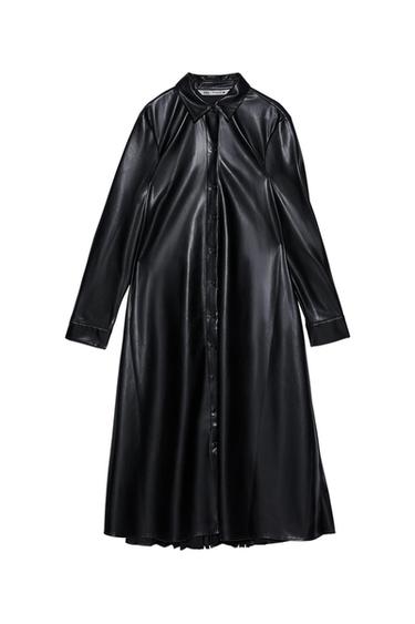 FAUX LEATHER DRESS
