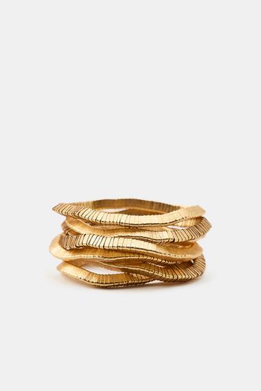 PACK OF ELASTIC BRACELETS - Golden by Zara
