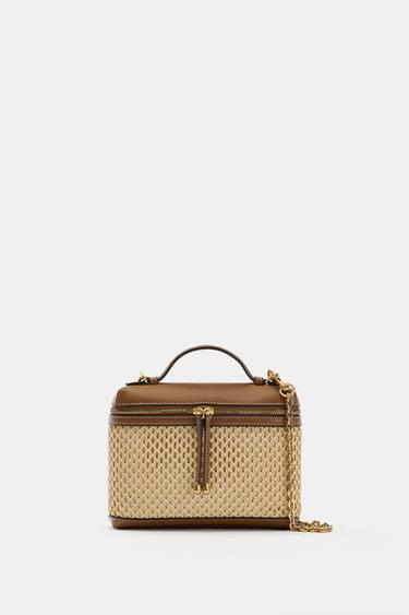 BRAIDED VANITY BAG - Light beige by Zara - Image 0