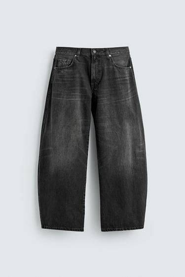 BALLOON FIT JEANS - Charcoal by Zara