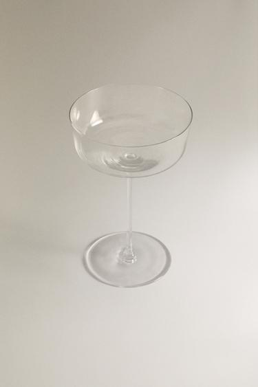 BLOWN CRYSTALLINE SPARKLING WINE FLUTE -  by Zara - Image 1