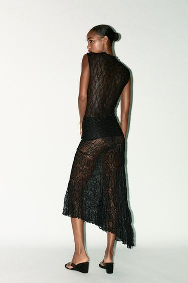 LACE TOP - Black by Zara - Image 4