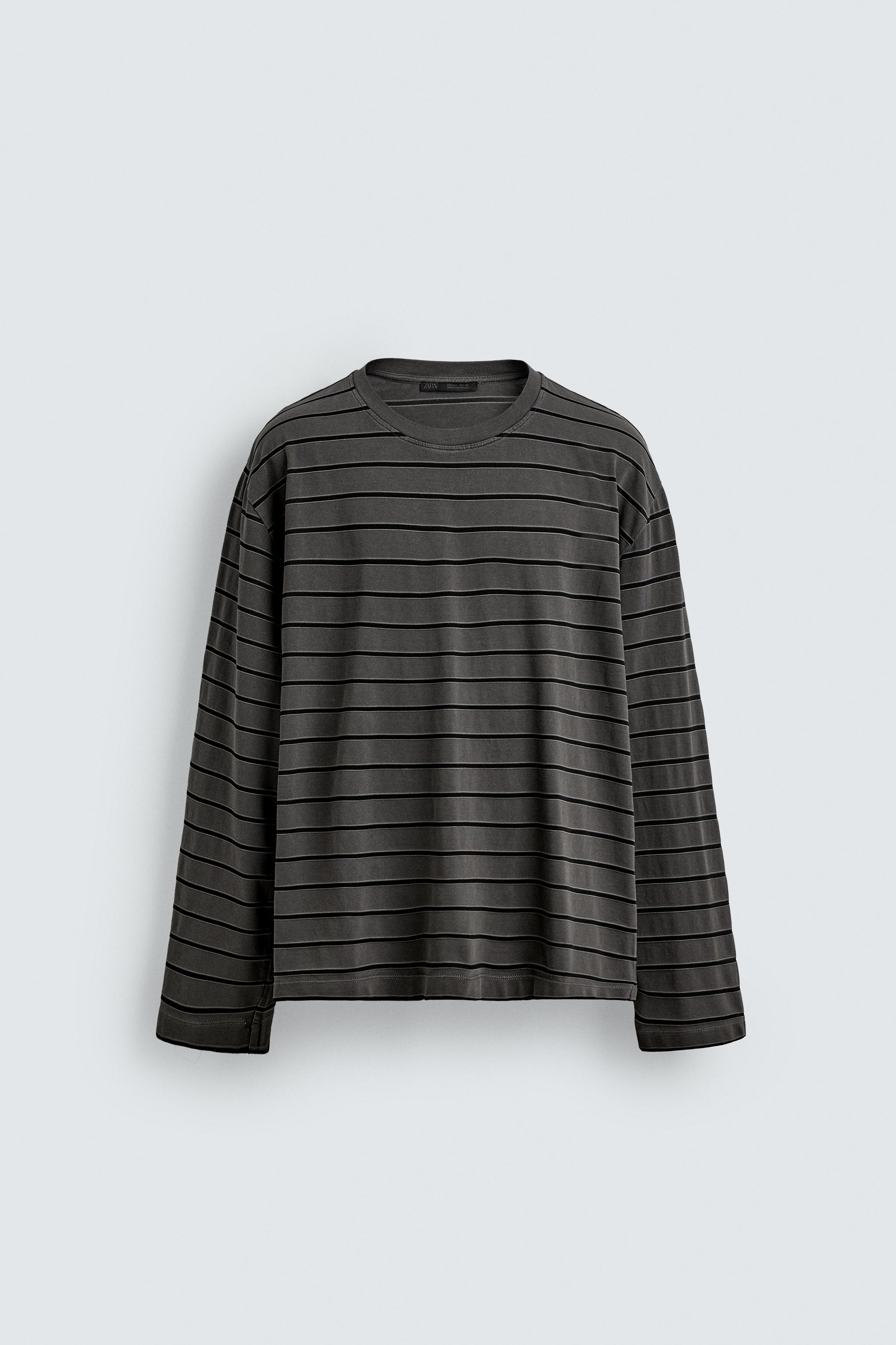 STRIPED JACQUARD T-SHIRT