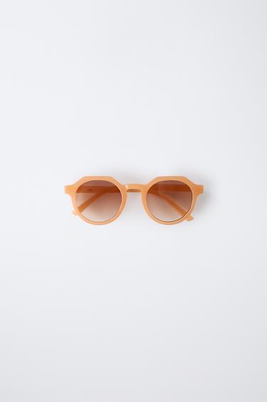 GAFAS DE SOL MONTURA TRASNLUCIDA - Naranja de Zara