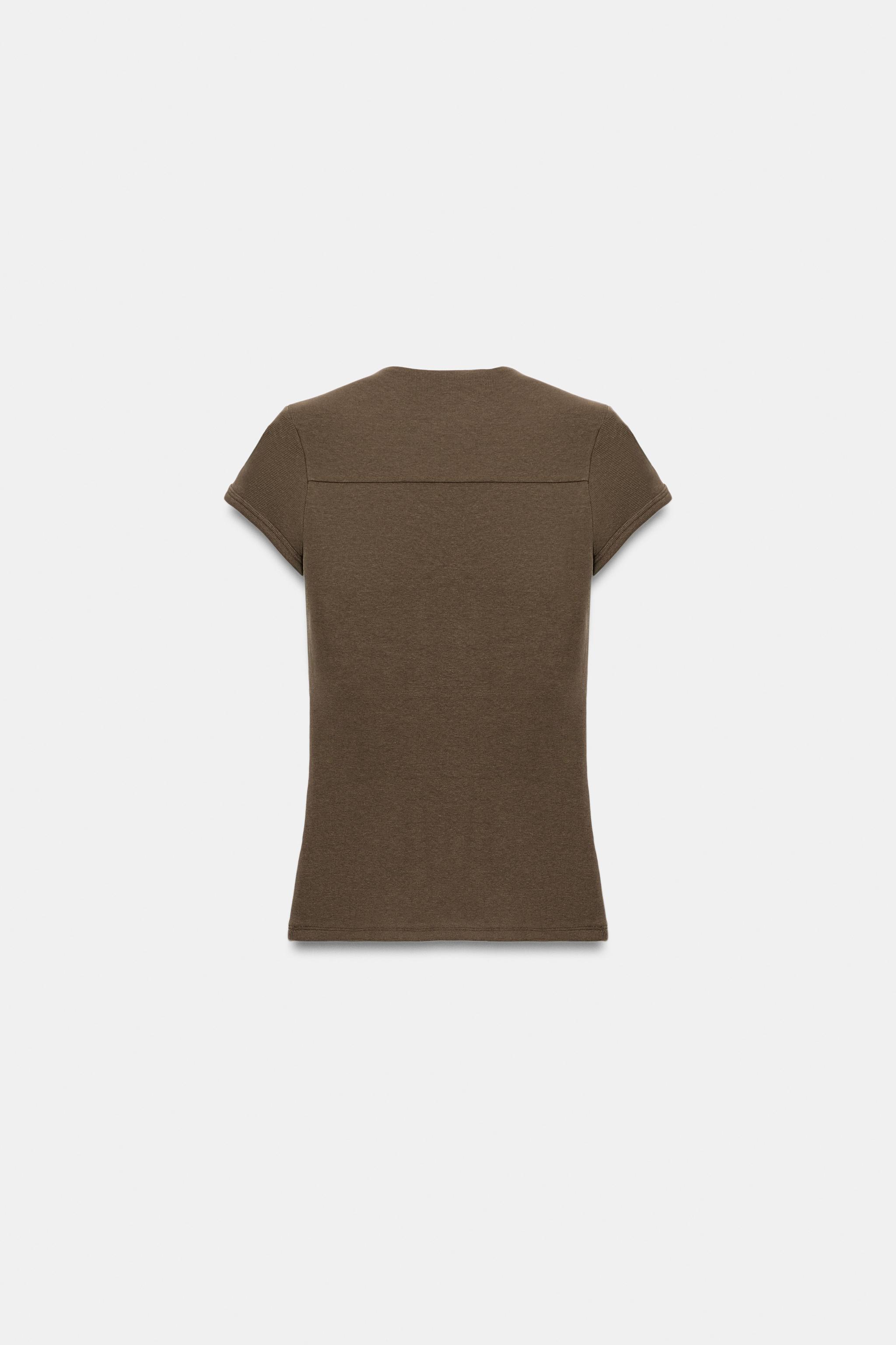 KARE YAKA T-SHIRT - Görsel 7