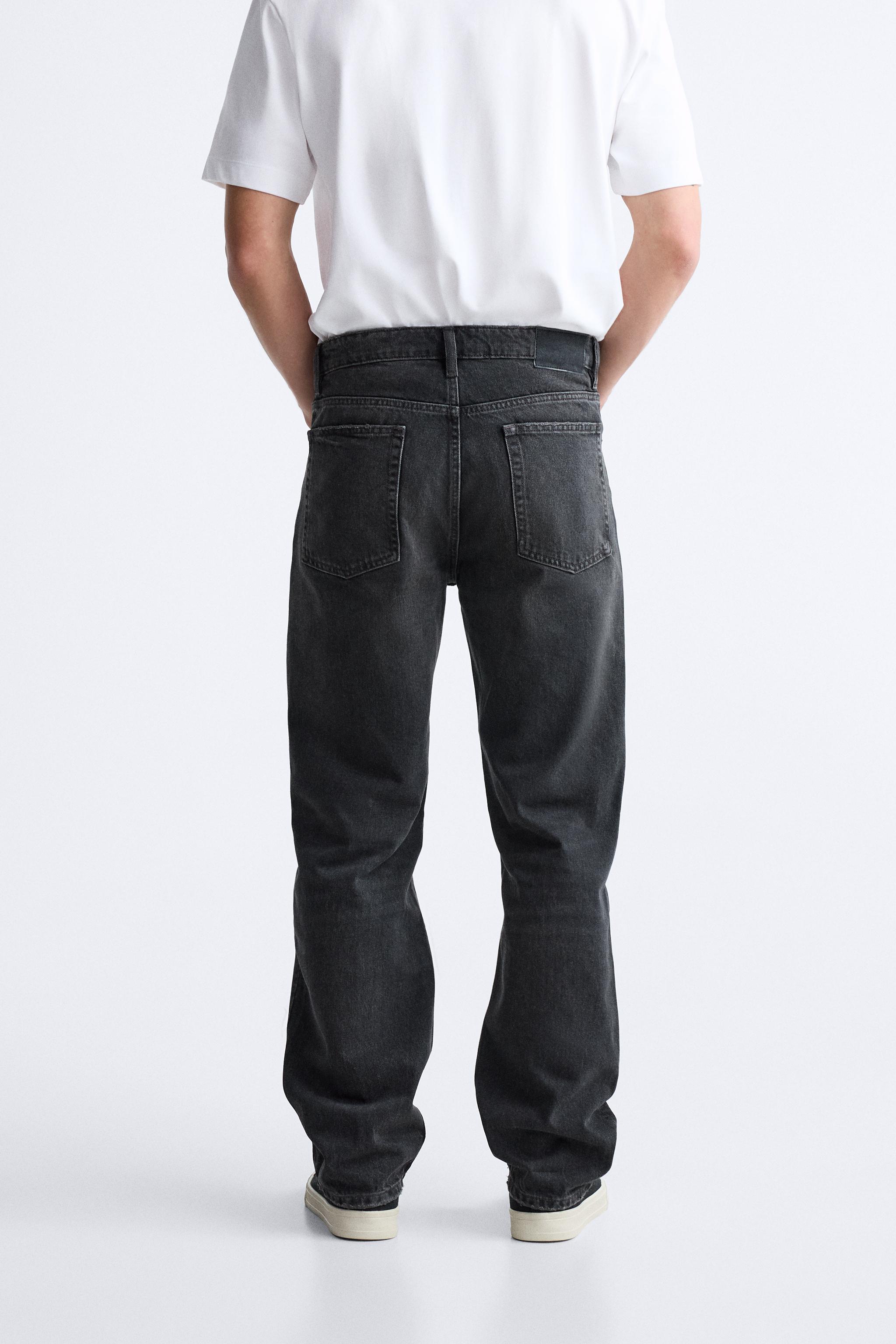 STRAIGHT FIT JEANS - Gray | ZARA United States