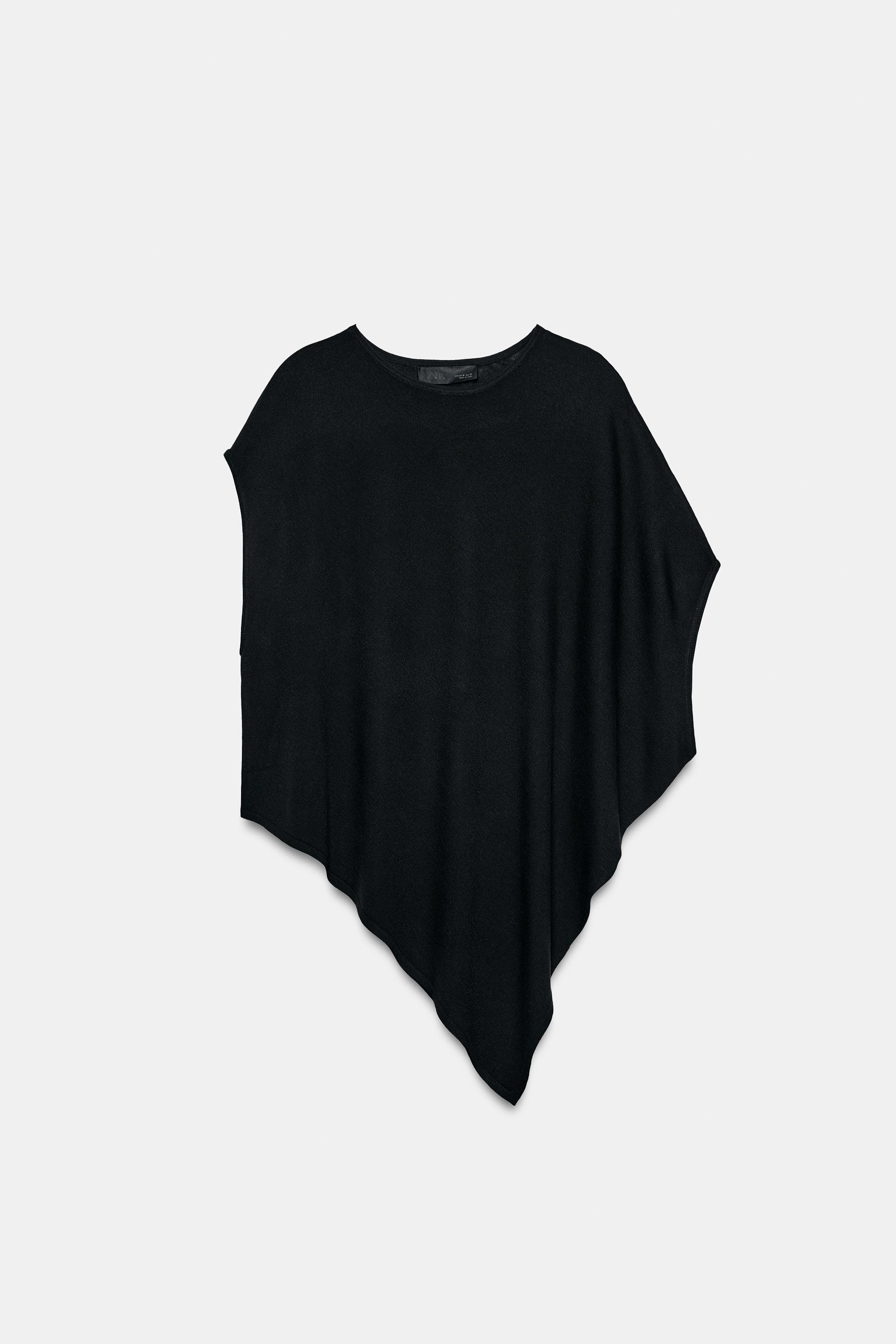Zara Asimetrik Triko Top görsel 5
