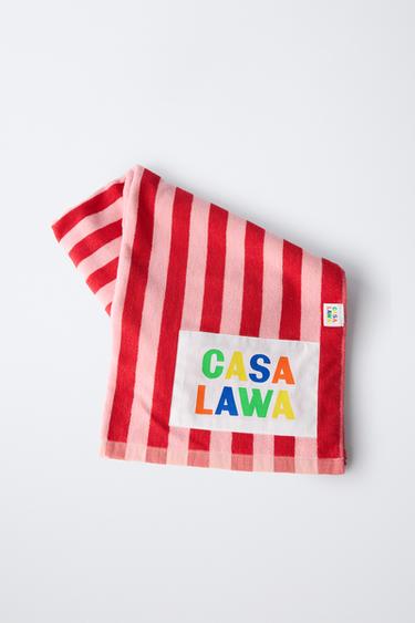 GESTREEPTE HANDDOEK CASA LAWA © X ZARA KIDS - gestreept van Zara - Afbeelding 0
