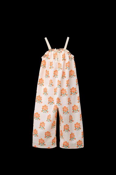 MONO FLORES CON LINO - Crudo de Zara