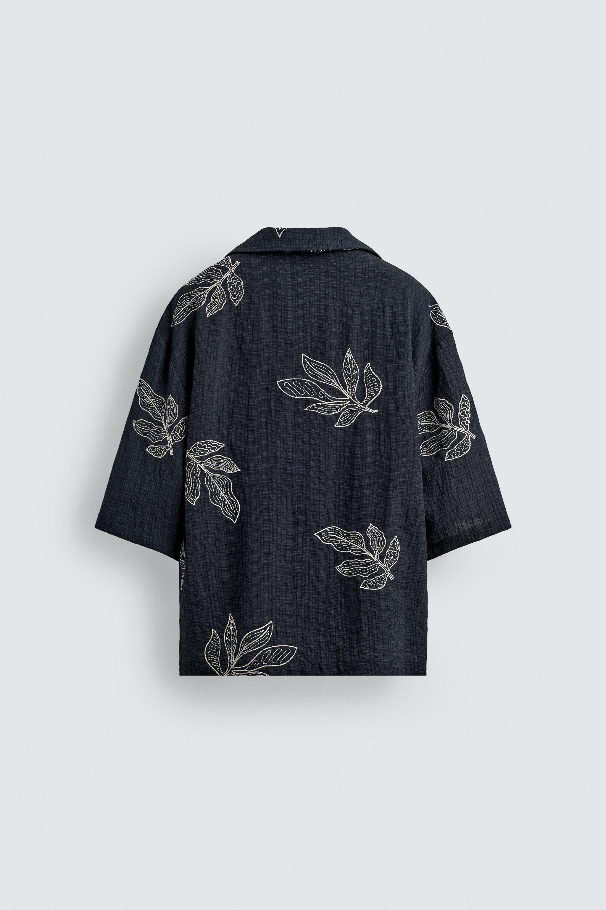 EMBROIDERED LEAF POLO SHIRT