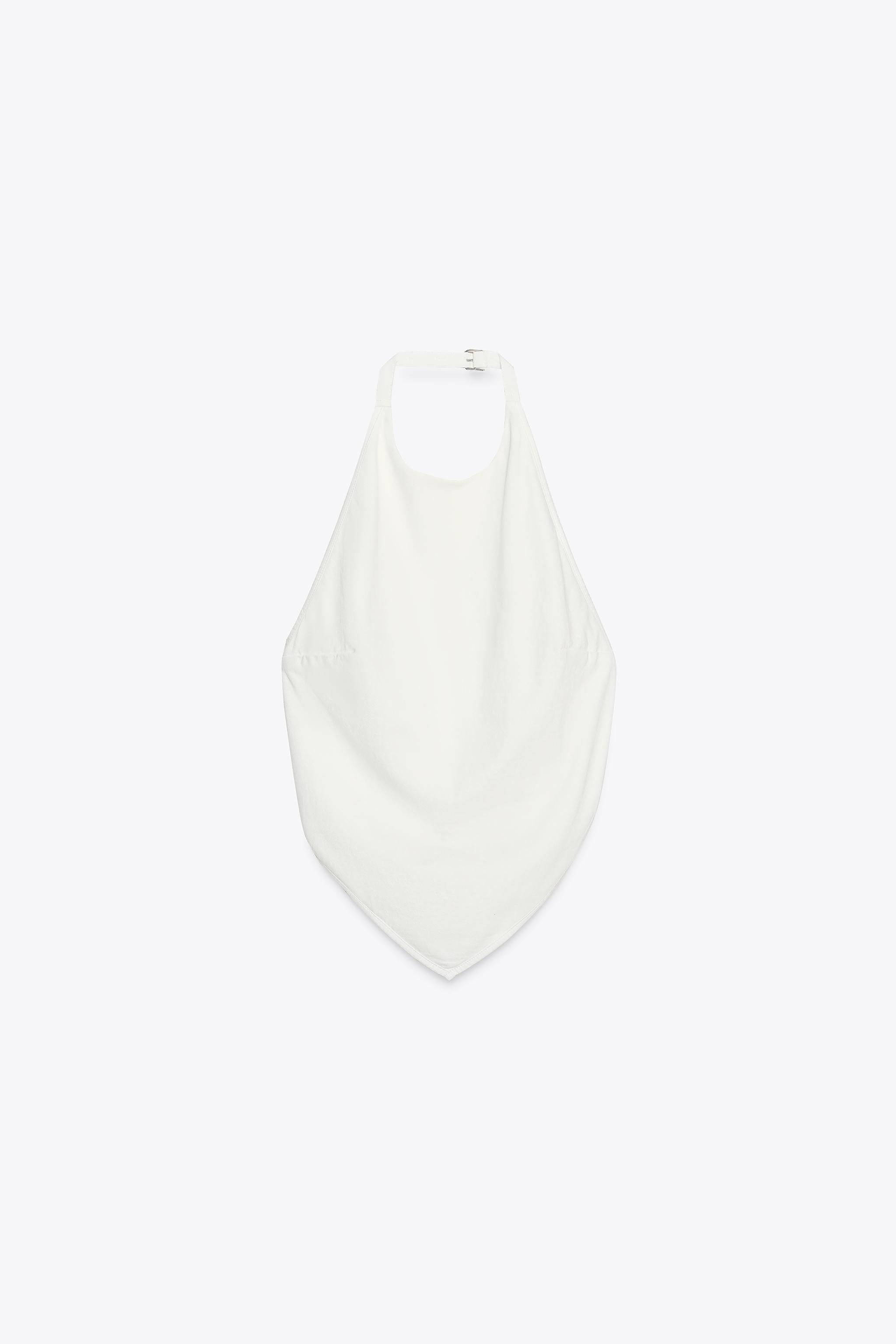 OPEN-BACK HALTER TOP - White | ZARA United States