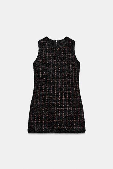 VESTIDO MINI PUNTO ESTRUCTURA - Multicolor de Zara