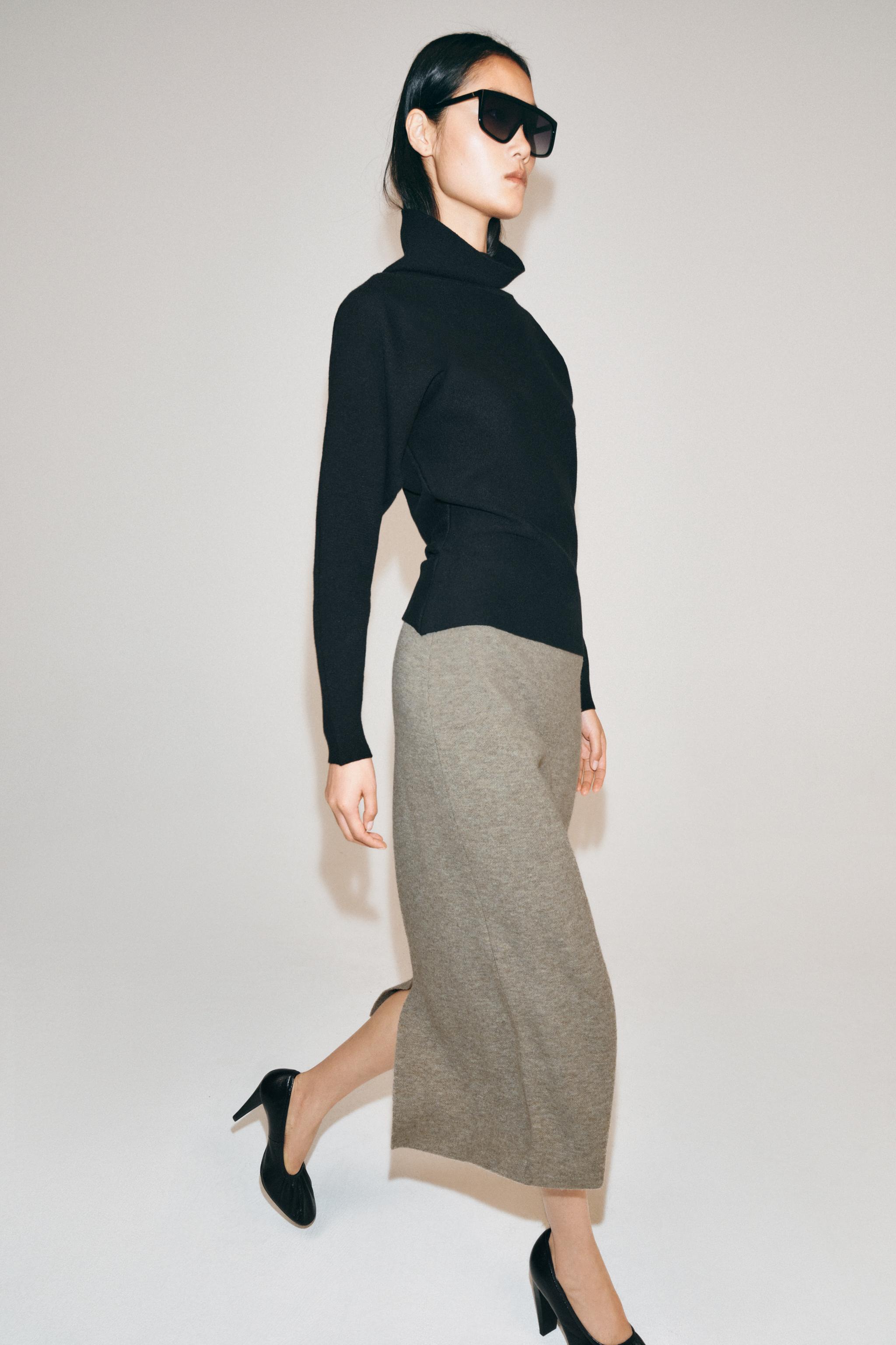 Knit Midi Skirt by Zara
