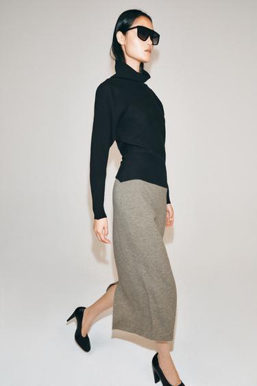 PUNTUZKO MIDI GONA - Marroi grisa, Zara-rena