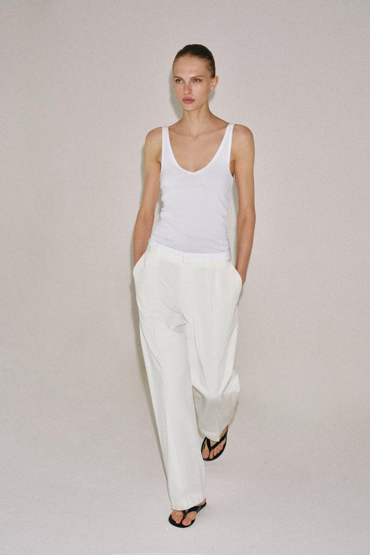 COTTON STRAPPY TOP
