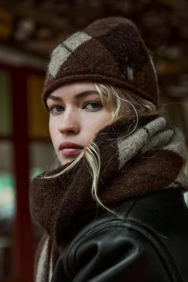 CAPELINE COLORÉE - Marron de Zara - Image 1