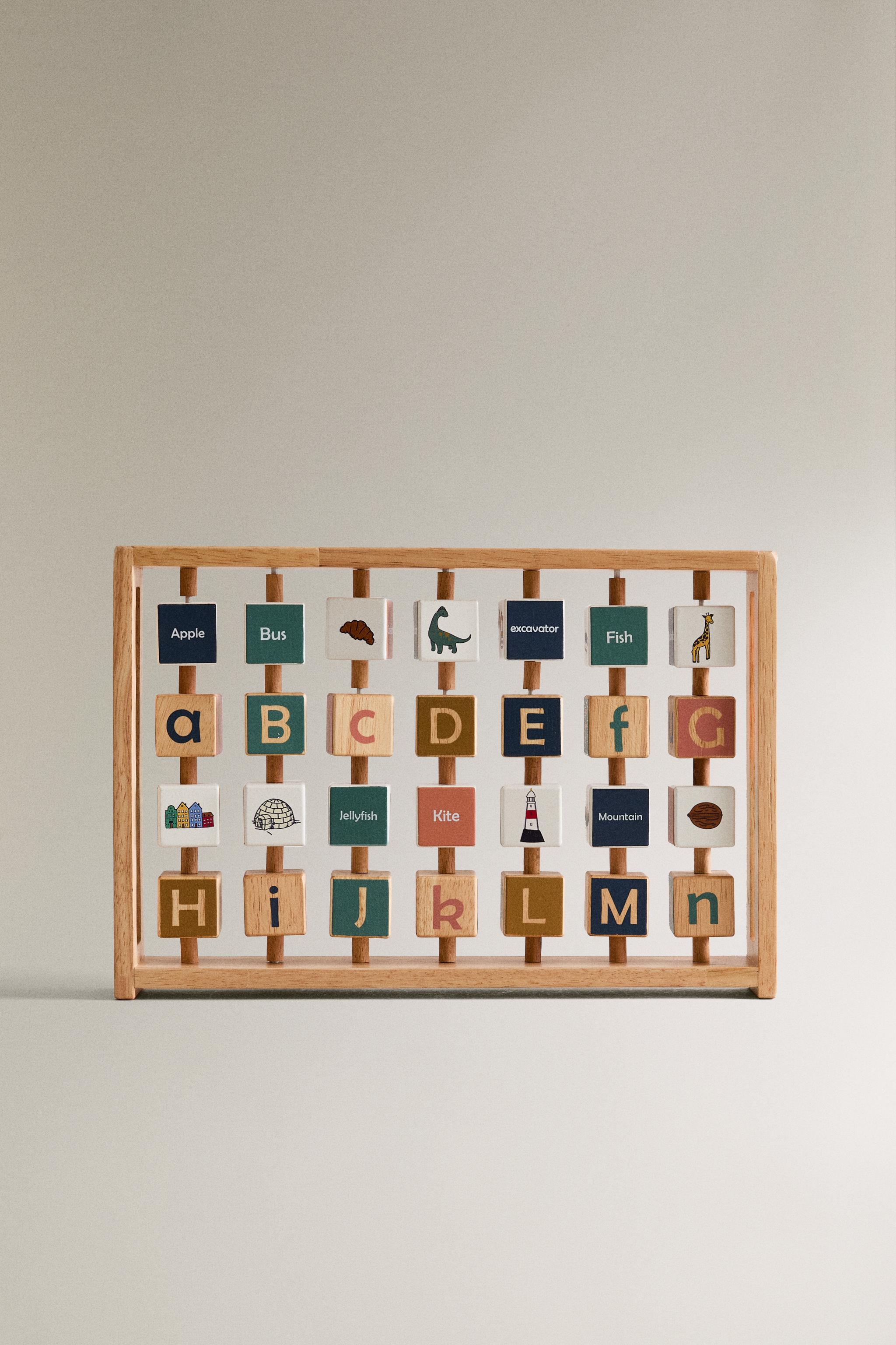 Zara KIDS' WOODEN ALPHABET TOY