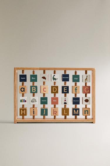Zara Açık bej - ÇOCUKLAR İÇİN ALFABELİ AHŞAP OYUNCAK