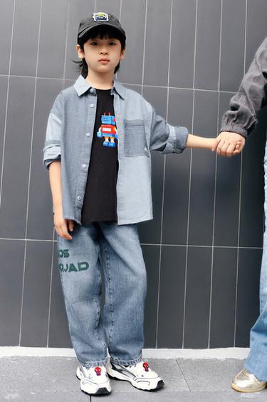 PRINTED T-SHIRT - Anthracite grey by Zara