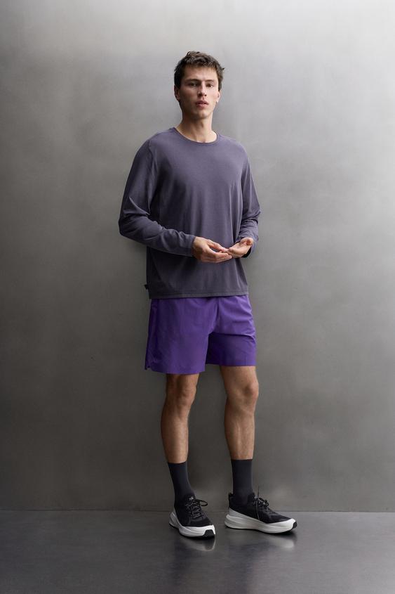 SHORT D'ENTRAÎNEMENT 9" - Violet de Zara - Image 0