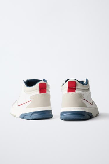 HIGH-TOP SNEAKERS WITH PIECES - Multicoloured by Zara - Image 5