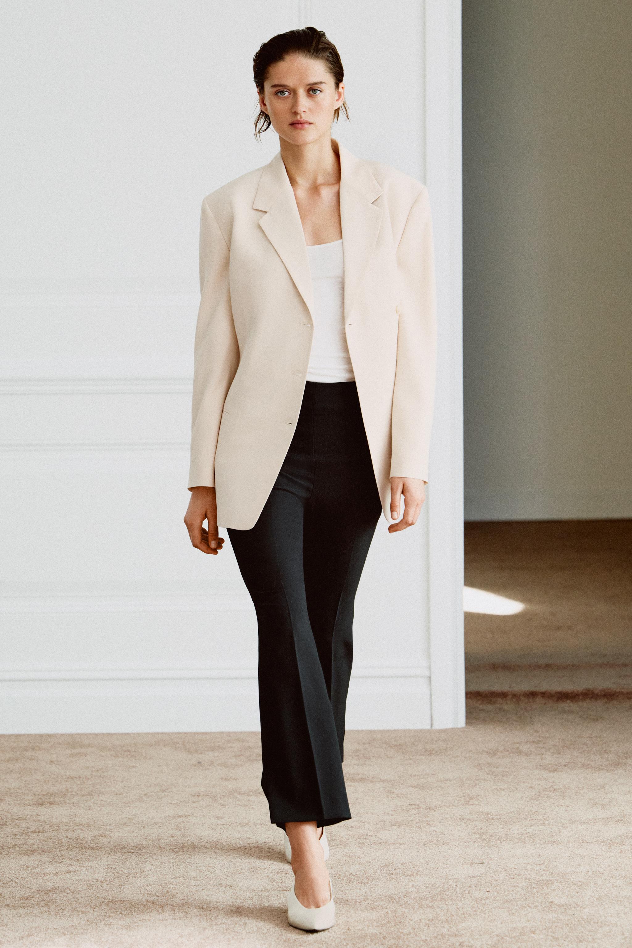 ZW COLLECTION HIGH-WAIST CROPPED PANTS