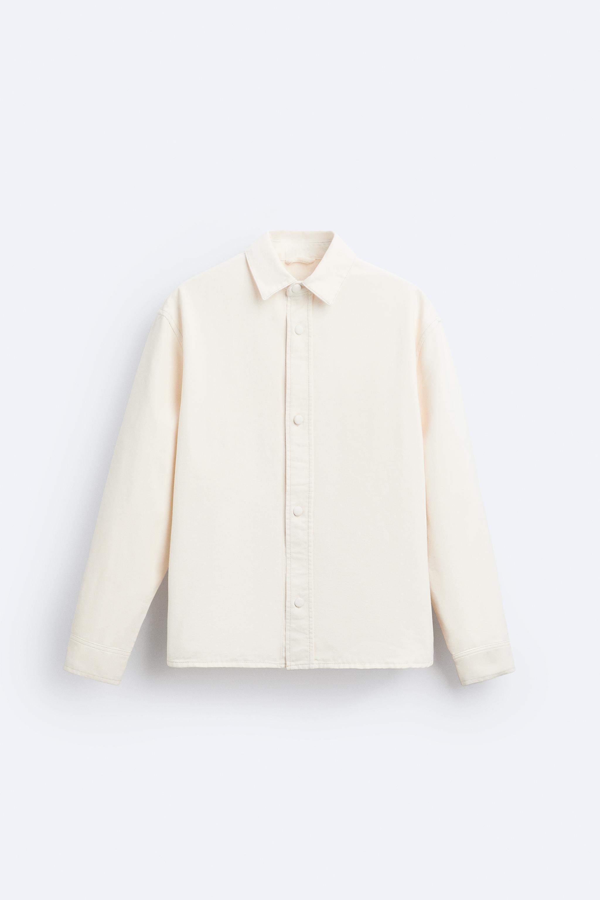 デニムシャツジャケット - オフホワイト | ZARA Japan / 日本