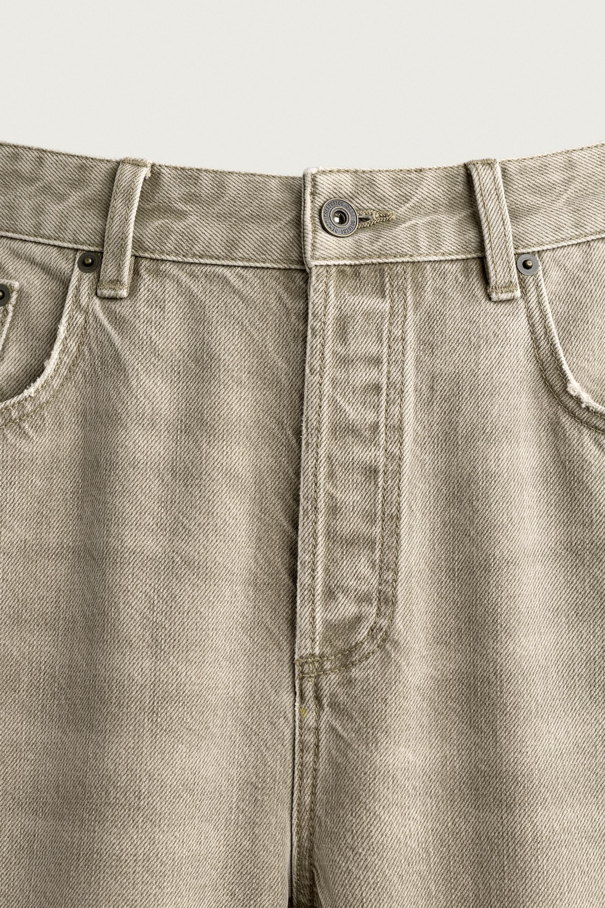 Мужские джинсы Zara STRAIGHT ANKLE FIT JEANS — фото 9