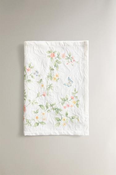 FLORAL PRINT JACQUARD PLACEMAT - Greenish by Zara - Image 1