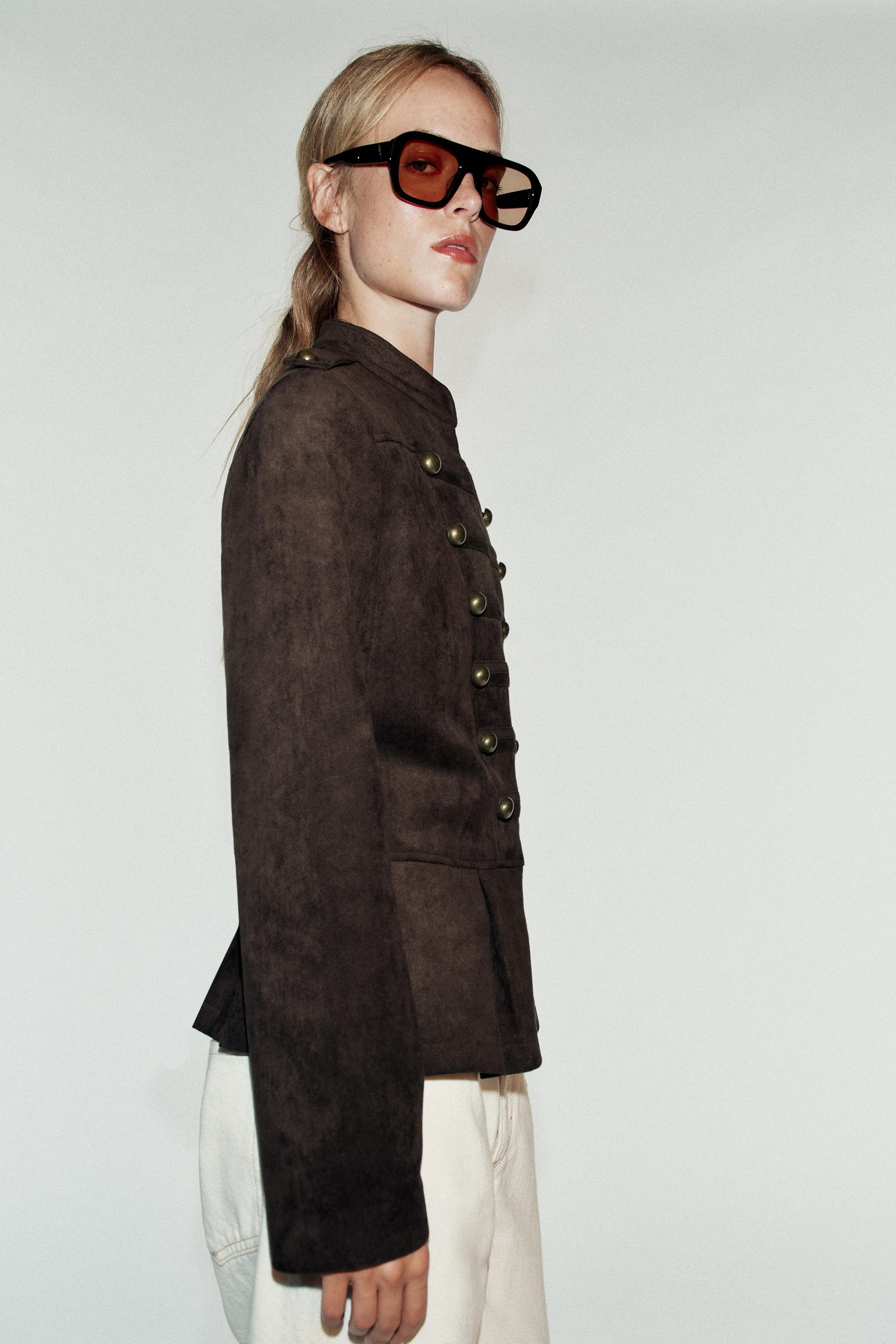 Zara Düğmeli Peplum Ceket görsel 5
