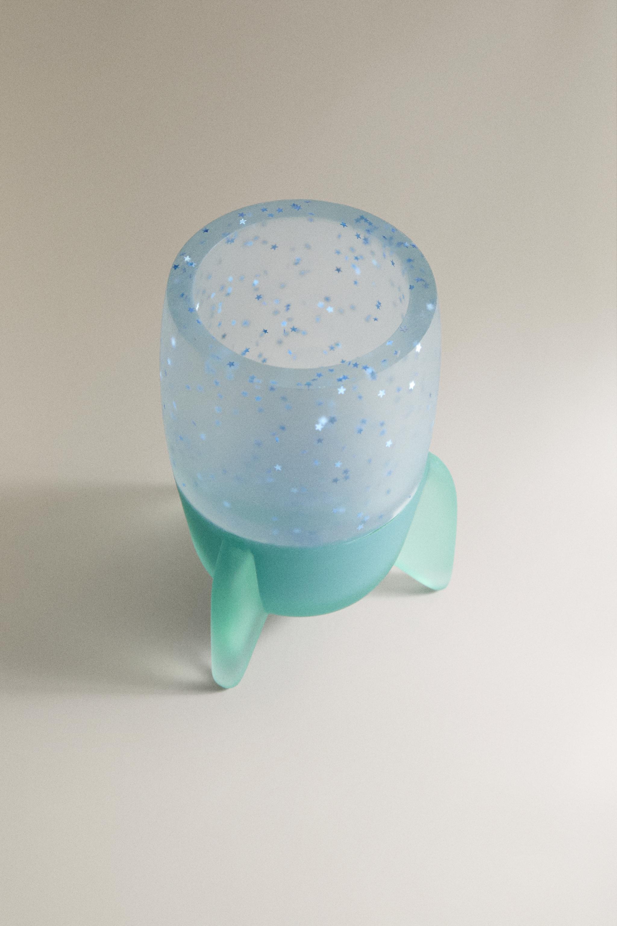CHILDREN'S SPACESHIP TOOTHBRUSH HOLDER — Blue