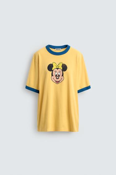 ÁO PHÔNG MINNIE MOUSE HARRY LAMBERT FOR ZARA X DISNEY - Màu vàng từ Zara