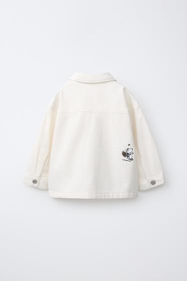 SNOOPY PEANUTSâ„¢ TWILL OVERSHIRT - Ecru by Zara