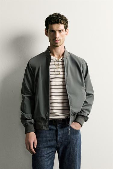 TECHNICAL BOMBER JACKET - Anthracite grey by Zara